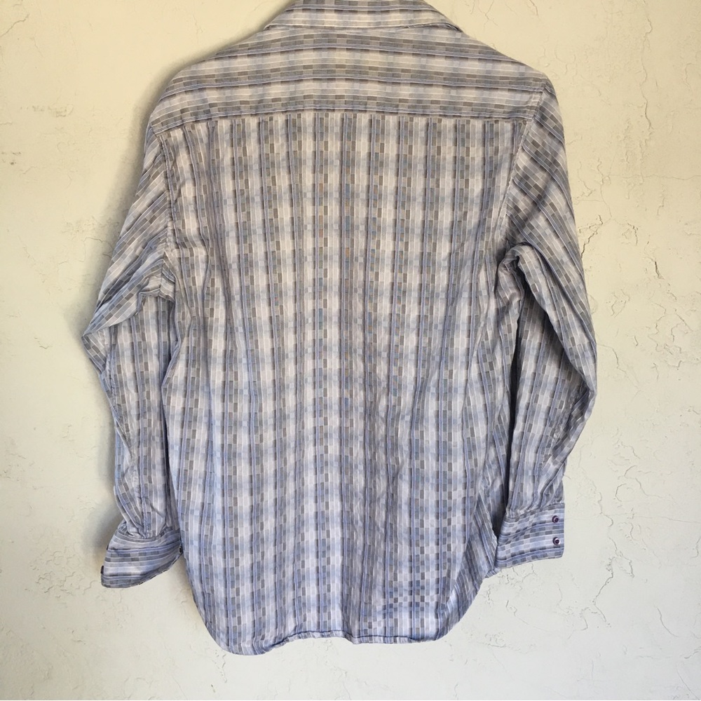 Robert Graham Rectangle Check Button Front Shirt … - image 2